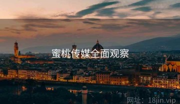 蜜桃传媒全面观察