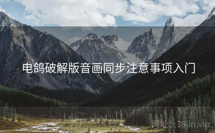 电鸽破解版音画同步注意事项入门 电鸽破解版音画同步注意事项入门